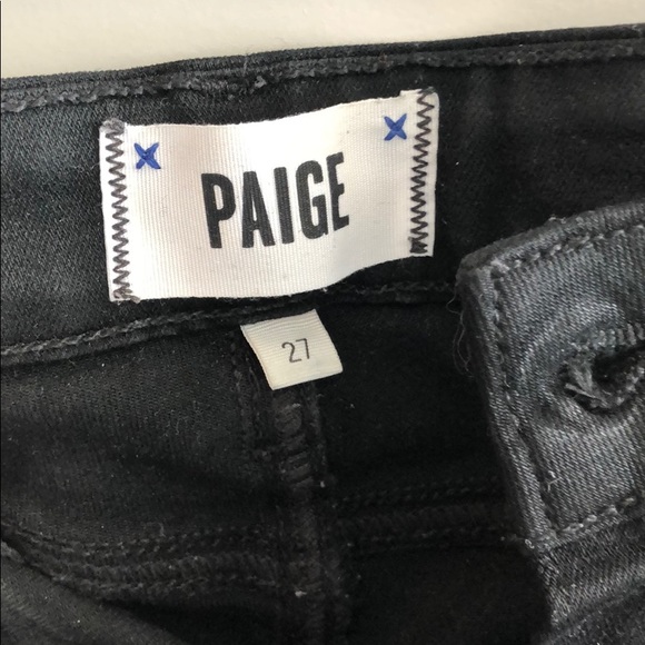 Black Paige Skinny Jeans - Picture 2 of 2